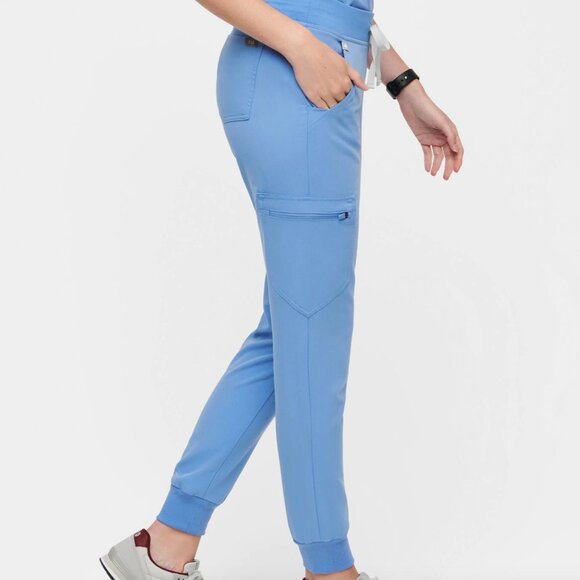 FIGS Zamora Jogger Scrub Pants in Ceil Blue size Medium Regular - Picture 3 of 12
